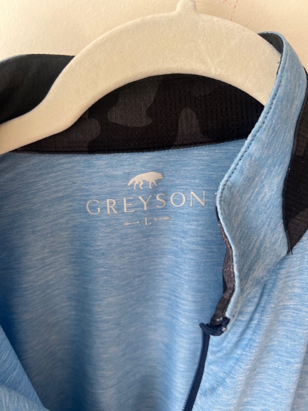 Greyson 1/4 Zip Mockneck Performance Shirt Golf Large L - Picture 3 of 11